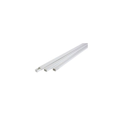 CANALETA ADHESIVA BLANCA 2 M, 7 X 12 MM.