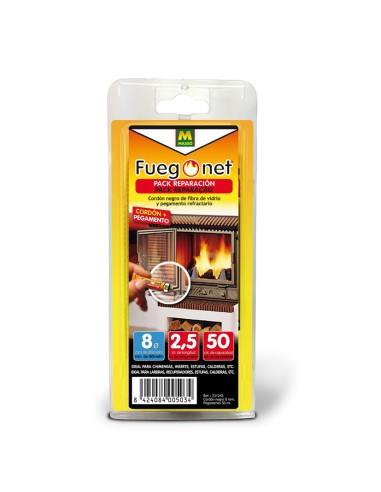 CORDÓN AISLANTE FIBRA Ø10X2,5M+PEGMENTO