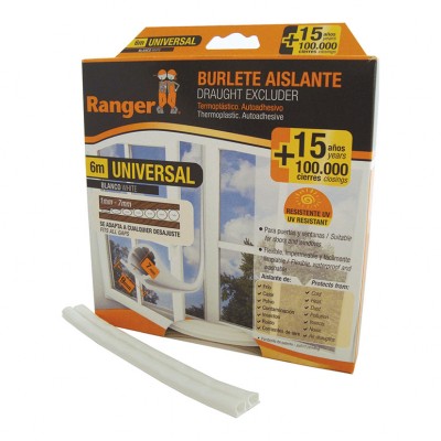 BURLETE UNIVERSAL  9 MM X 6 M. BLANCO