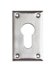 ESCUDO BOCALLAVE. 70x40 MM. A. INOX.