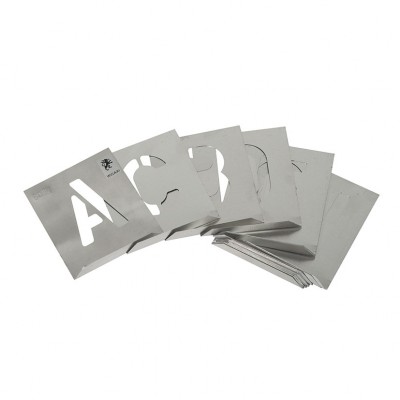 ABECEDARIO ARIAL ALUMINIO P/ROTULAR 40MM