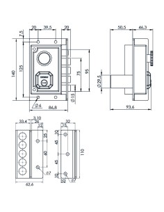 CERRADURA SOBREP. C91. IZQDA. DORCAS. 2