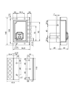 CERRADURA SOBREP. C92 IZQUDA. DORCAS. 2
