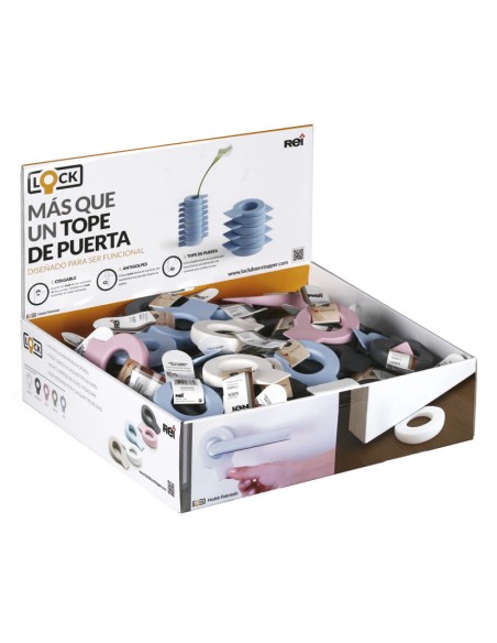 TOPE PUERTA. MOD. LOCK. GRIS.