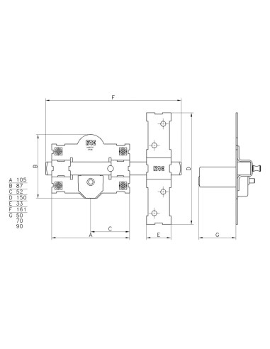 CERROJO 101-R/105 PINTADA FAC