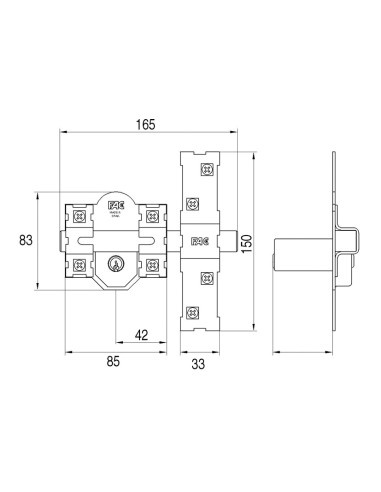 CERROJO 301-L/80 NIQUEL FAC