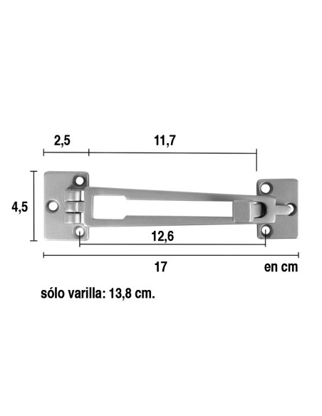 RETENEDOR DE PUERTA. DORADO. EHL