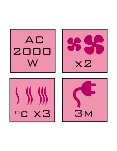 SECADOR CABELLO PRO7600  MOTOR AC. 2000W