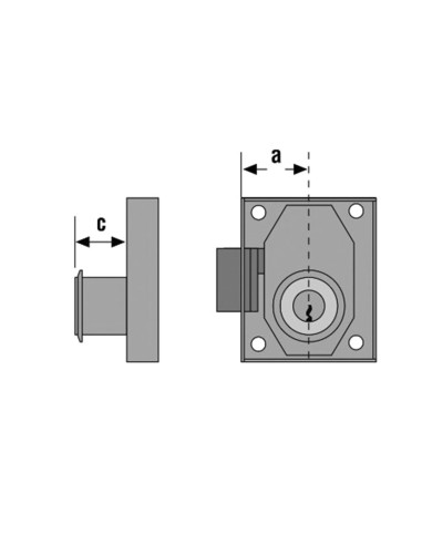 CERRADURA N.23R DE 35 BOMB.LARGO LATONAD