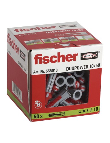 TACO DUOPOWER 10X50 CAJA 50 UD.FISCHER