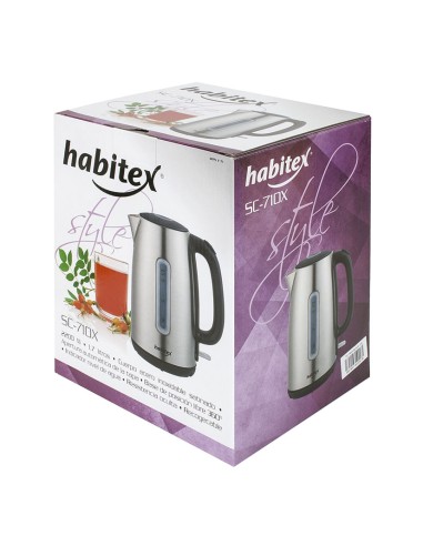 HERVIDOR AGUA SC710X 1,7L. INOX. HABITEX