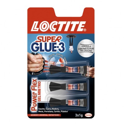 SUPER GLUE-3 MINI TRIO POWER FLEX GEL 3X1 GR