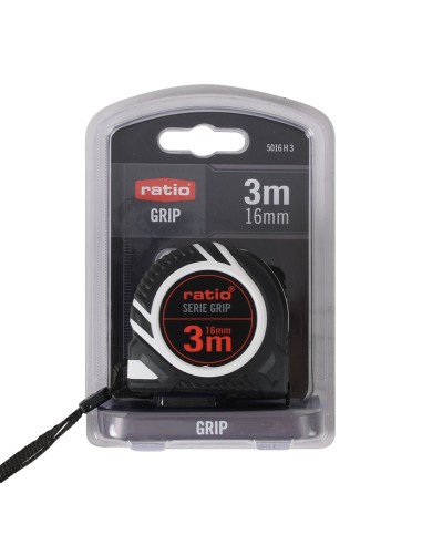 FLEXOMETRO CINTA 16/3 M. GRIP RATIO