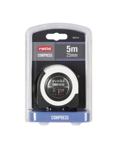 FLEXOMETRO CINTA 19/5 MTS.COMPRESS RATIO