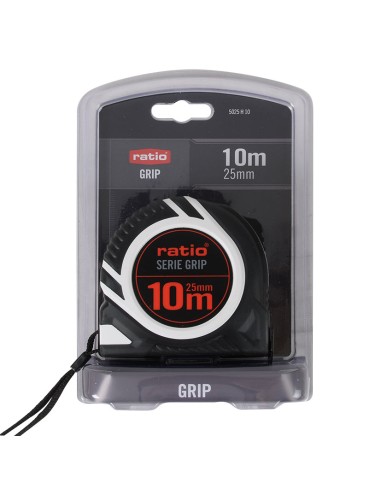 FLEXOMETRO CINTA 25/10 M. GRIP RATIO