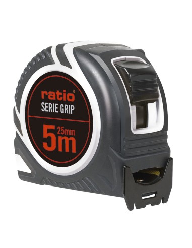 FLEXOMETRO CINTA 25/5 M. GRIP RATIO