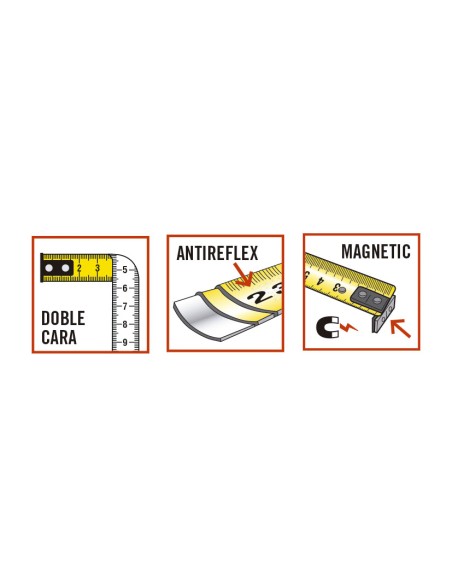 FLEXOMETRO CINTA 25/8MTS.RATIO MAGNETICO