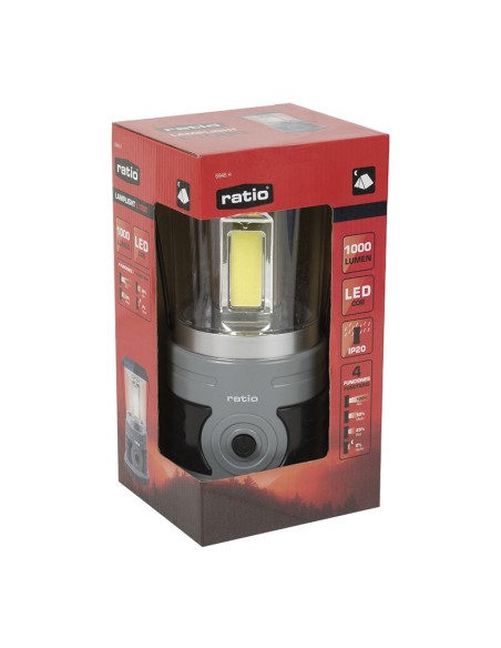 LINTERNA CAMPING COB LED 1000 LM RATIO