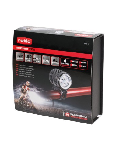 LINTERNA/FARO BICICLETAS 1600 LUMENS RAT