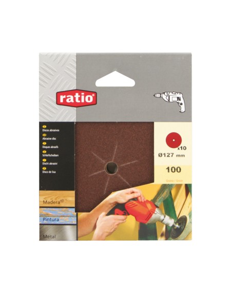 10 DISCOS 127MM GR 40 RATIO