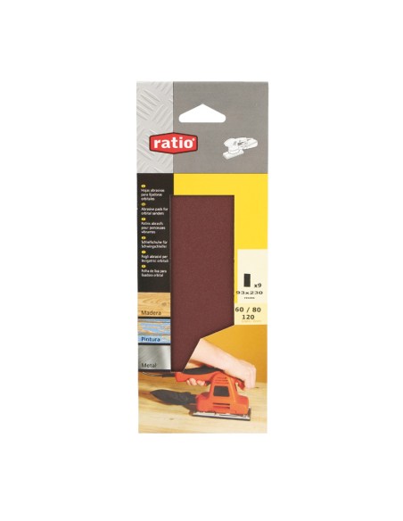 10 HOJAS LIJADORA 115X280 G60 RATIO