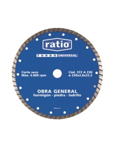 DISCO TURBO UNIVERSAL 230 MM.RATIO