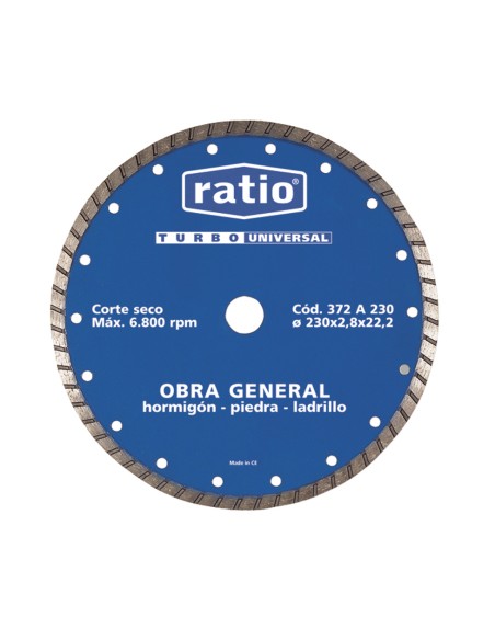 DISCO TURBO UNIVERSAL 230 MM.RATIO