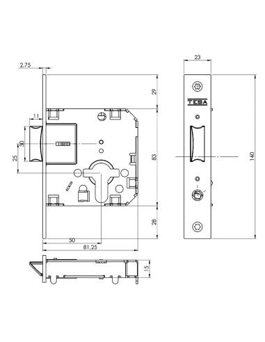 CERRAD. POMO ENTRADA 3920 CR. MATE