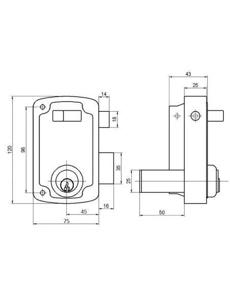 CERRAD.SOBREP.1056A 70 MM DCHA.BOMB.RED.