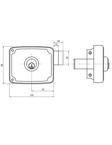 CERRAD.SOBREP.1124 100 MM DCHA.BOMB.RED.