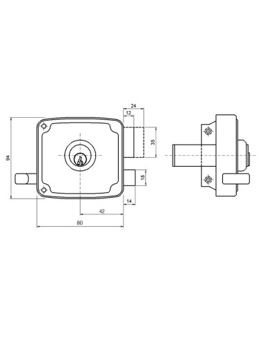 CERRAD.SOBREP.1125 80 MM DCHA.BOMB.RED.