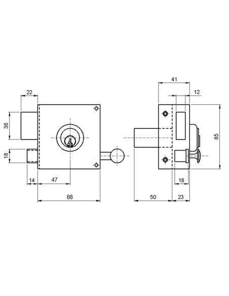 CERRAD.SOBREP.125A 80mm DCHA.BOMB.PERF.