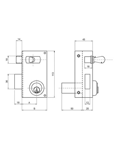 CERRAD.SOBREP.56A 60mm  DCHA.BOMB.PERFIL