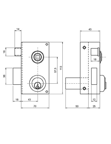 CERRAD.SOBREP.56B 70mm DCHA.BOMB.RED.