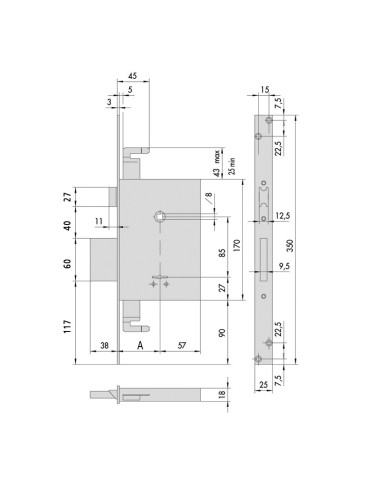 CERRADURA EM.BORJAS CIERRE SUP.60MM