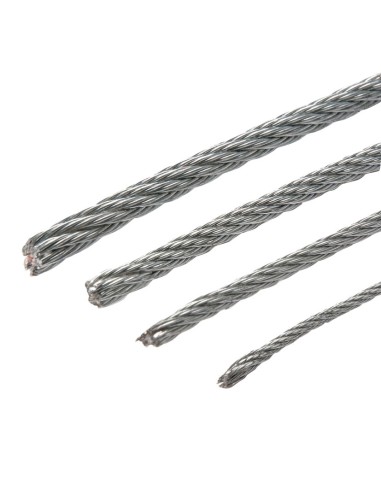 CABLE ACERO INOX.AISI-316 7X7+0 4MMX100M