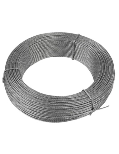 CABLE ACERO INOX.AISI-316 7X7+0 4MMX100M