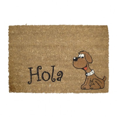 FELPUDO COCO DESIGN 40X60 CM. PERRO HOLA