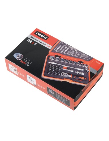 LLAVE VASO 1/4"+ACC.32 PC.RATIO