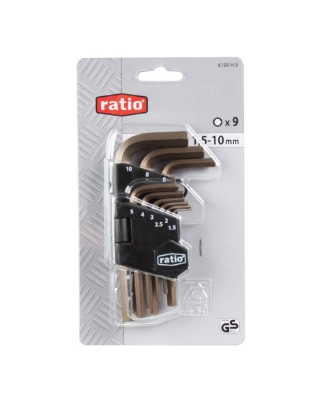 LLAVES ALLEN JGO.9 (1.5-10MM)RATIO