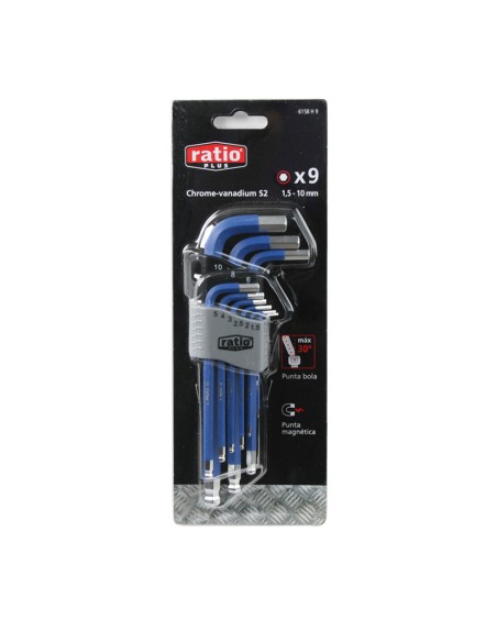 LLAVES ALLEN MAG.BOLA JG.9(1.5-10)