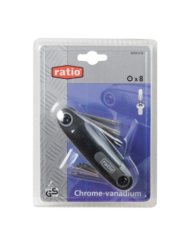 LLAVES TORX SEG.JGO.8 NAVAJA RATIO