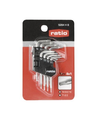 LLAVES TORX SEG.JGO.8 PRECIS.RATIO