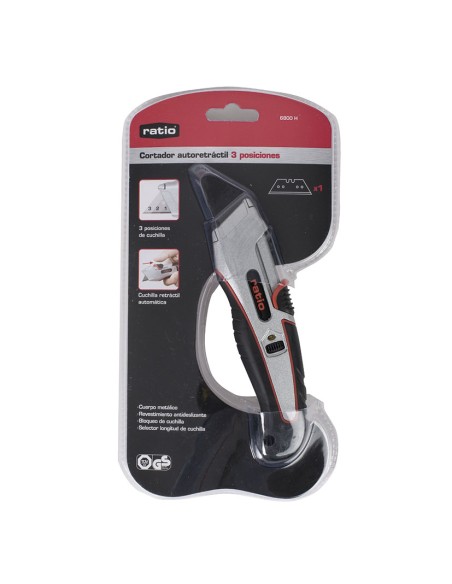 CORTADOR HOJA AUTORETRACTIL RATIO