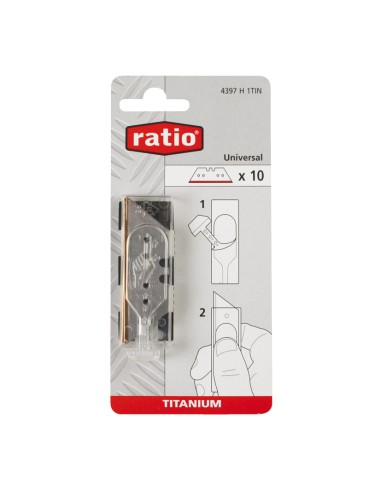 CUCHILLA TRAPEZ.TITANIO(JGO10)RATIO