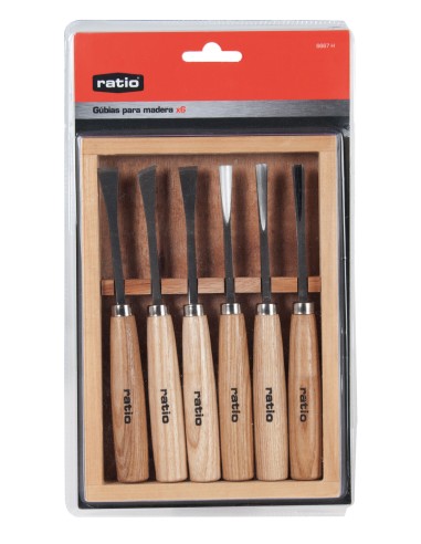 GUBIA CARPINTERO JGO.6 PZAS.RATIO
