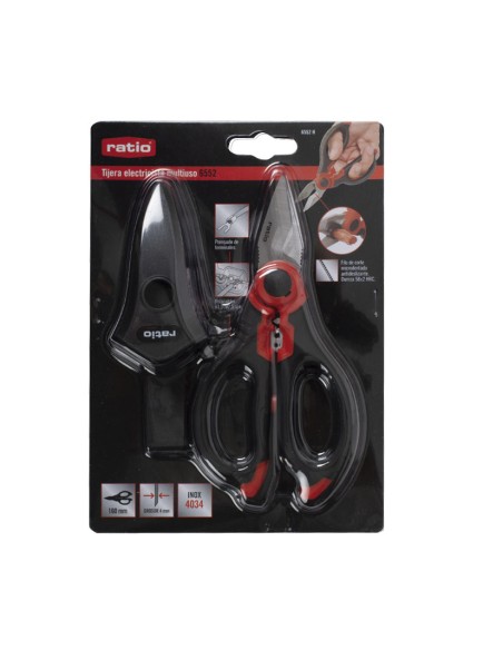 TIJERA ELECTRICISTA MULTIUSOS INOX RATIO