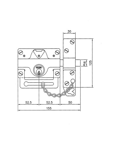 CERROJO 550 ESMALT.DOBL.CIL.+CONDEN.+3LL