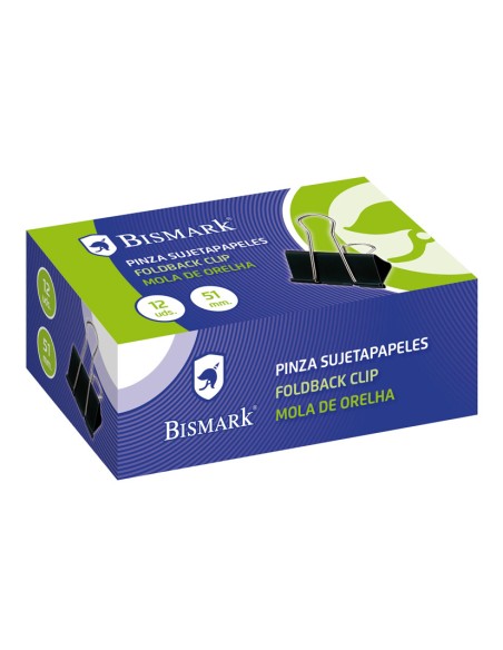 PINZAS SUJETAPAPELES 41mm. CAJA 12 UD.
