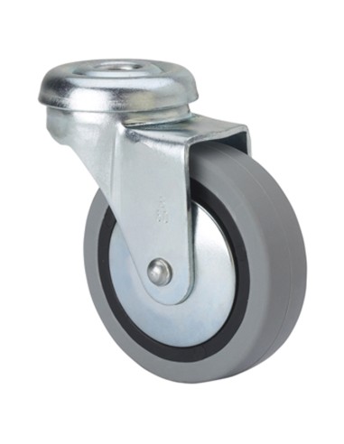 RUEDA GOMA GRIS AGUJERO "B" 40  ALEX